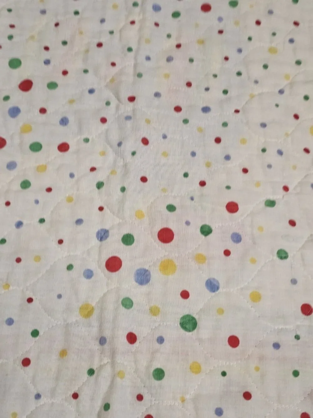 VTG Baby Quilt Blanket Circus Clown Juggling ABCs Multi-color 33‎ X 43 In